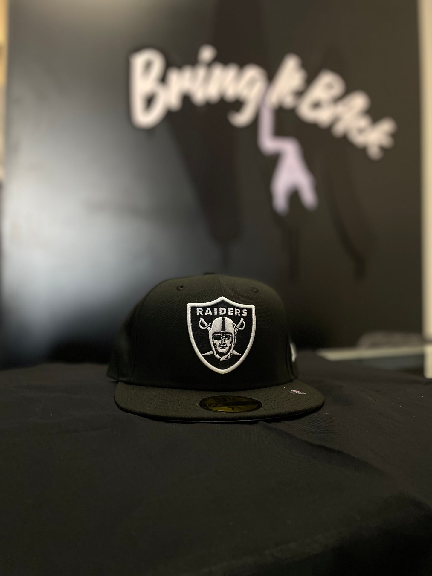 RAIDERS BLACK HAT | FITTED