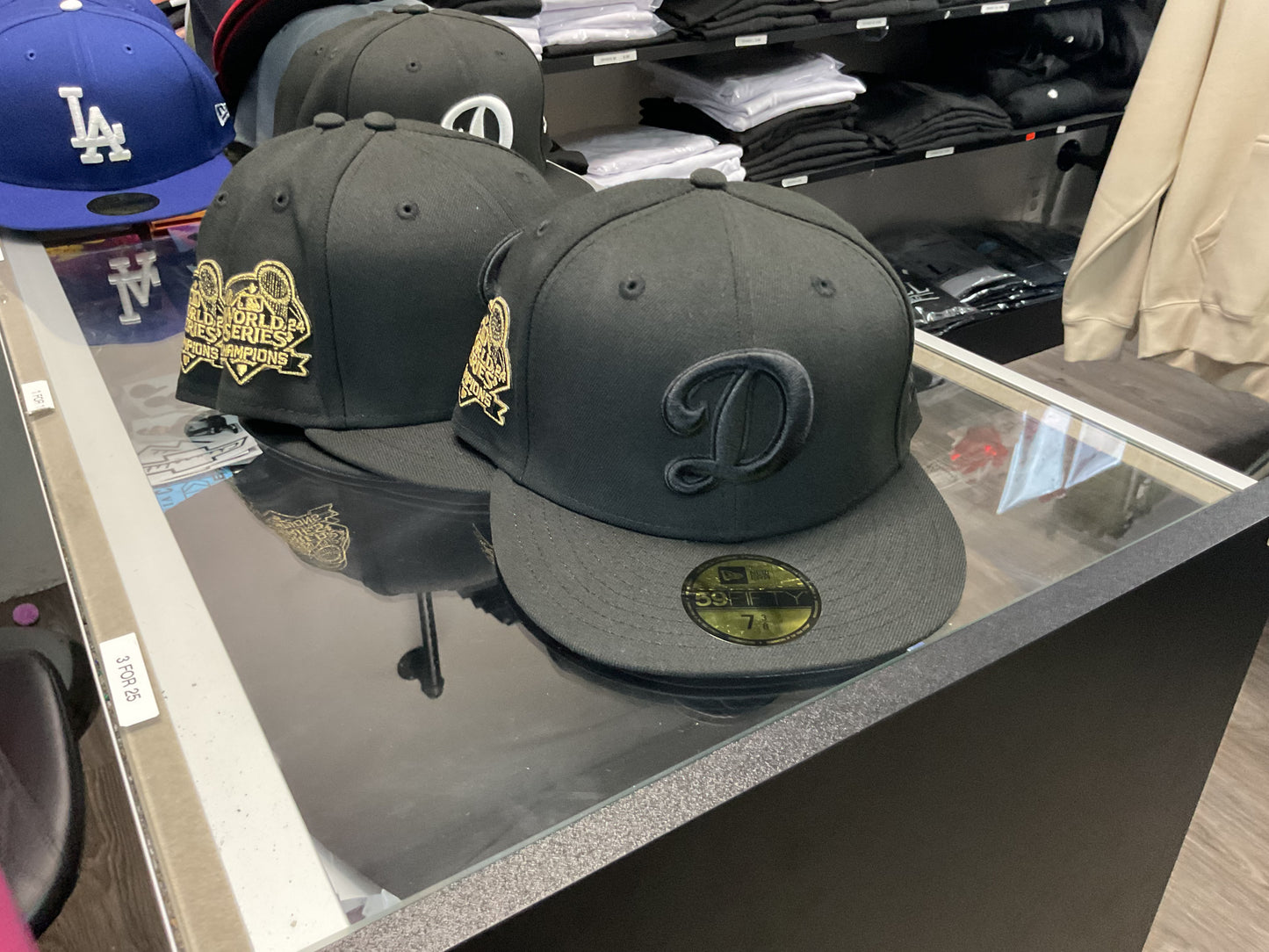 NEW ERA DODGER D BLACK HAT