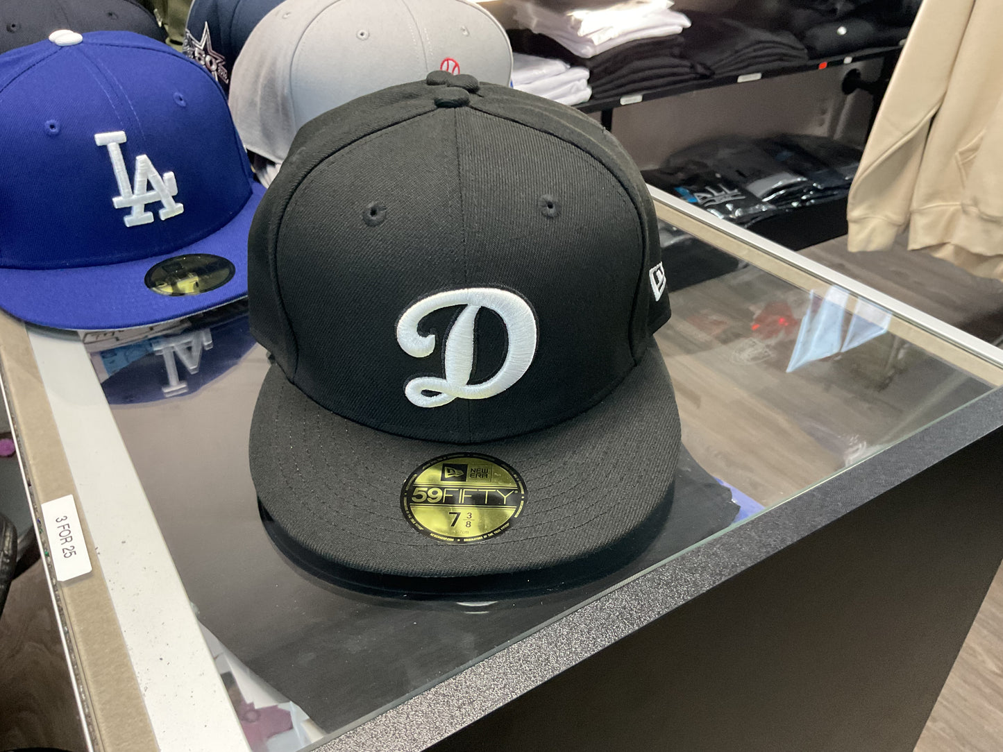 NEW ERA DODGER D BLACK|| FITTED HAT
