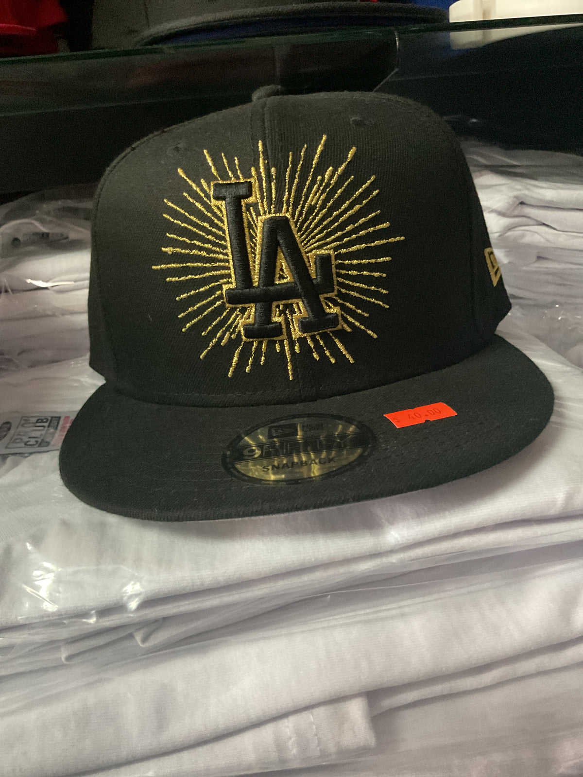 Golden Rays Black LA SnapBack