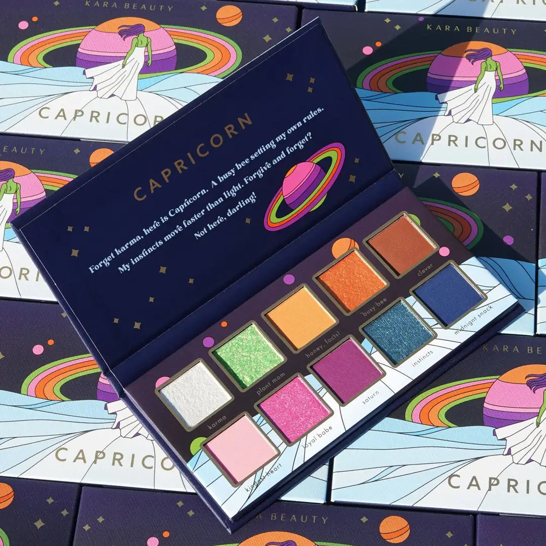 Zodiac CAPRICORN 10-Shade Creative Beauty Palette - VEGAN