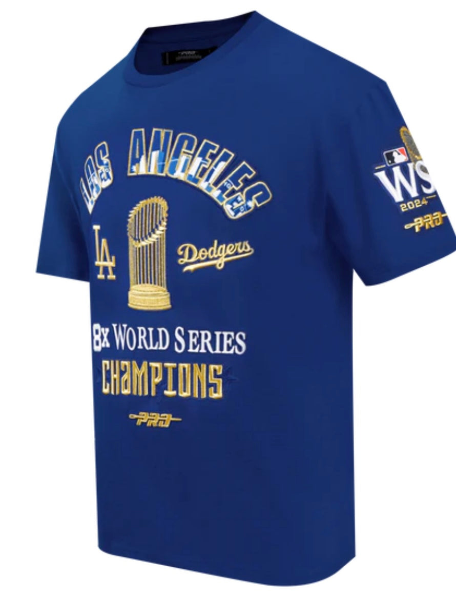 MLB LOS ANGELES DODGERS WORLD SERIES 2024 MEN'S COTTON JERSEY DROP SHOULDER TOP