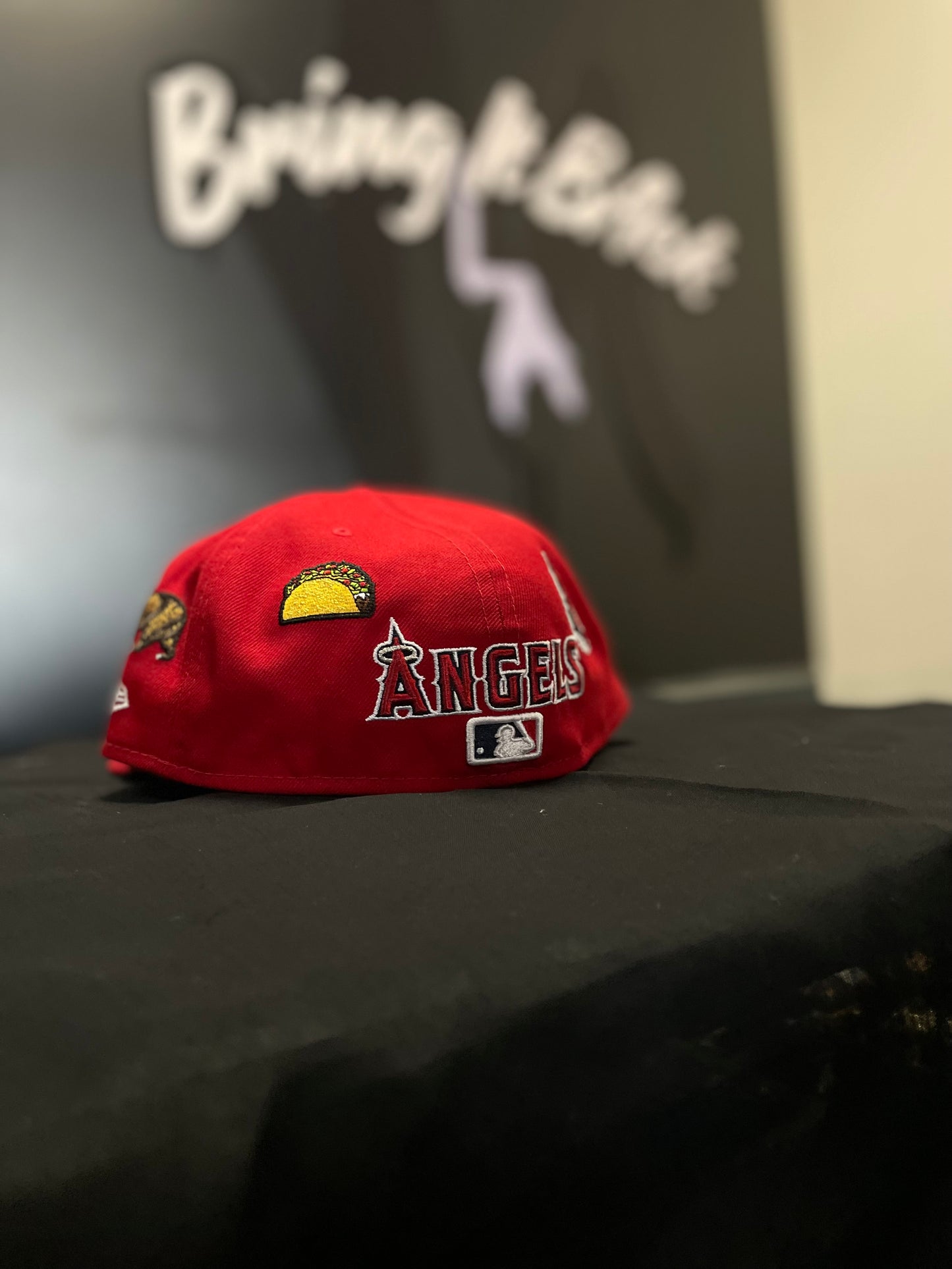 MLB RED ANGELS HAT WITH PATCHES| FITTED