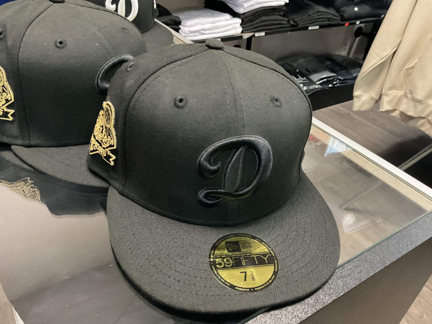 NEW ERA DODGER D BLACK HAT