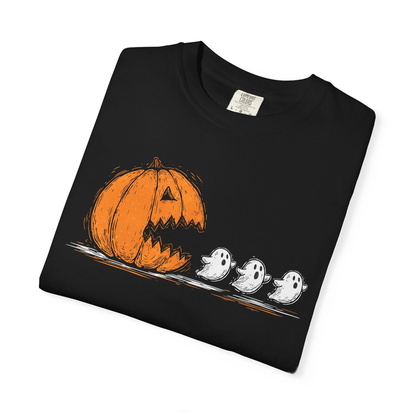 Halloween Ghosts T-Shirt, Spooky Shirt, Fall Apparel, Unisex Tee, Pumpkin Design, Comfortable Halloween Wear