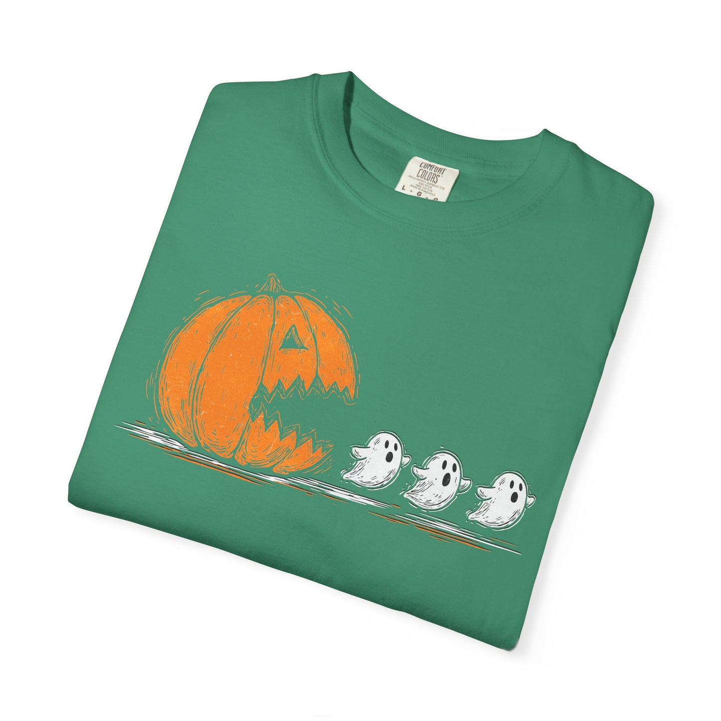 Halloween Ghosts T-Shirt, Spooky Shirt, Fall Apparel, Unisex Tee, Pumpkin Design, Comfortable Halloween Wear