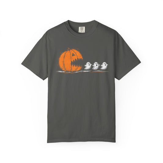 Halloween Ghosts T-Shirt, Spooky Shirt, Fall Apparel, Unisex Tee, Pumpkin Design, Comfortable Halloween Wear