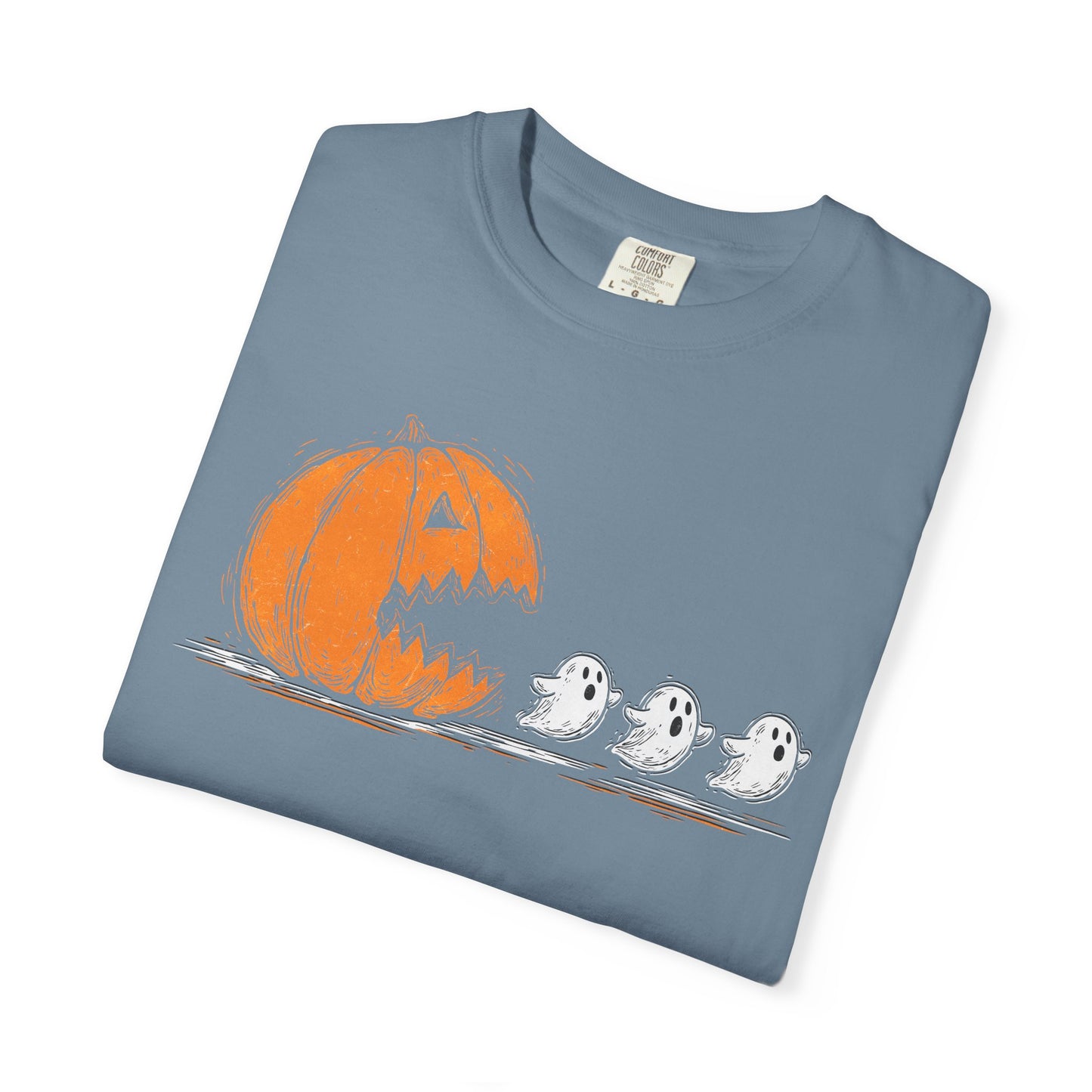 Halloween Ghosts T-Shirt, Spooky Shirt, Fall Apparel, Unisex Tee, Pumpkin Design, Comfortable Halloween Wear