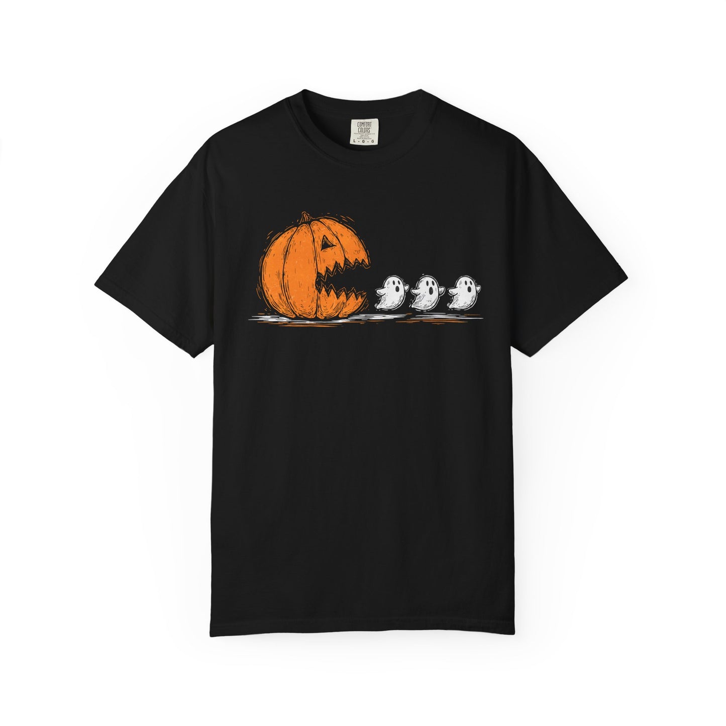Halloween Ghosts T-Shirt, Spooky Shirt, Fall Apparel, Unisex Tee, Pumpkin Design, Comfortable Halloween Wear