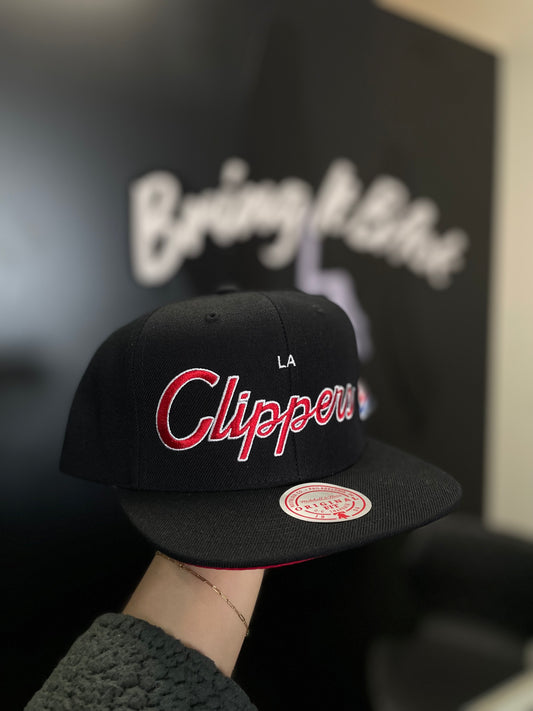 LA CLIPPERS BLACK AND RED HAT| SNAPBACK