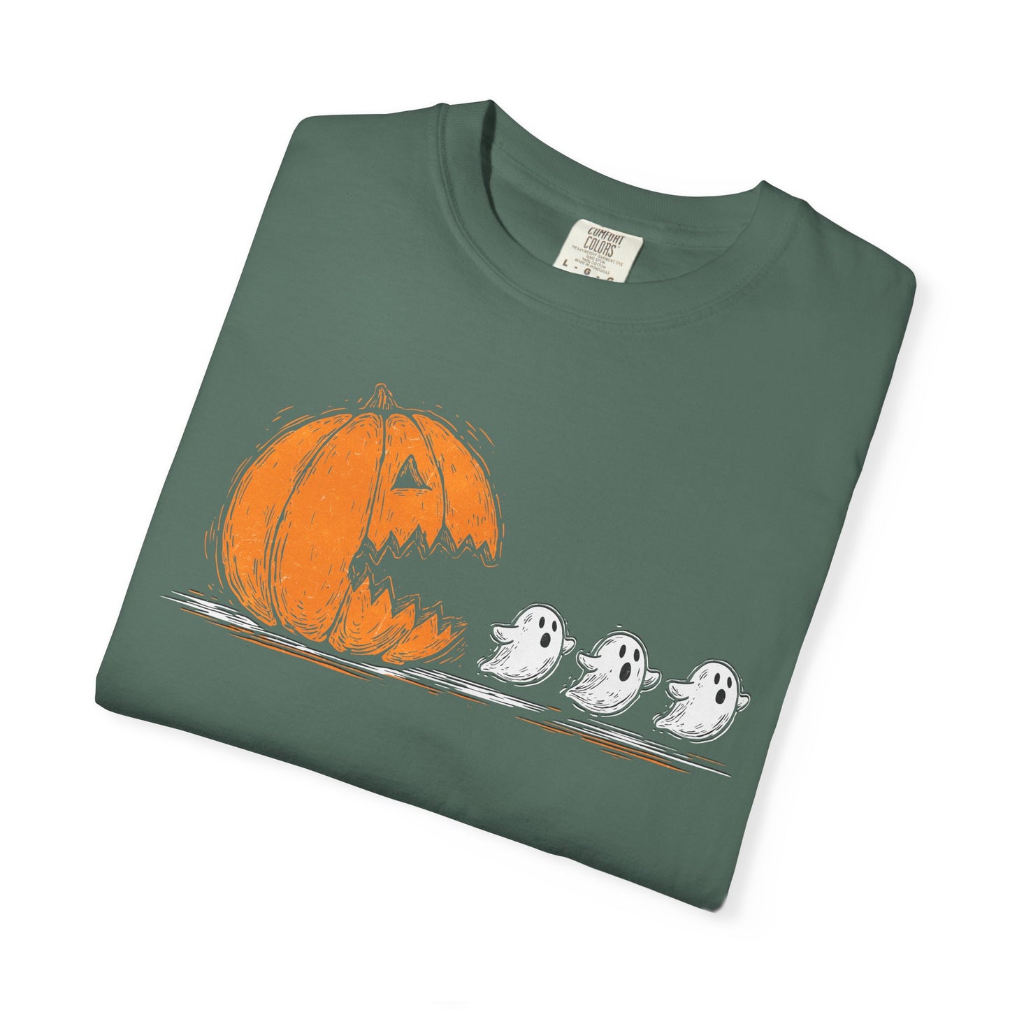 Halloween Ghosts T-Shirt, Spooky Shirt, Fall Apparel, Unisex Tee, Pumpkin Design, Comfortable Halloween Wear