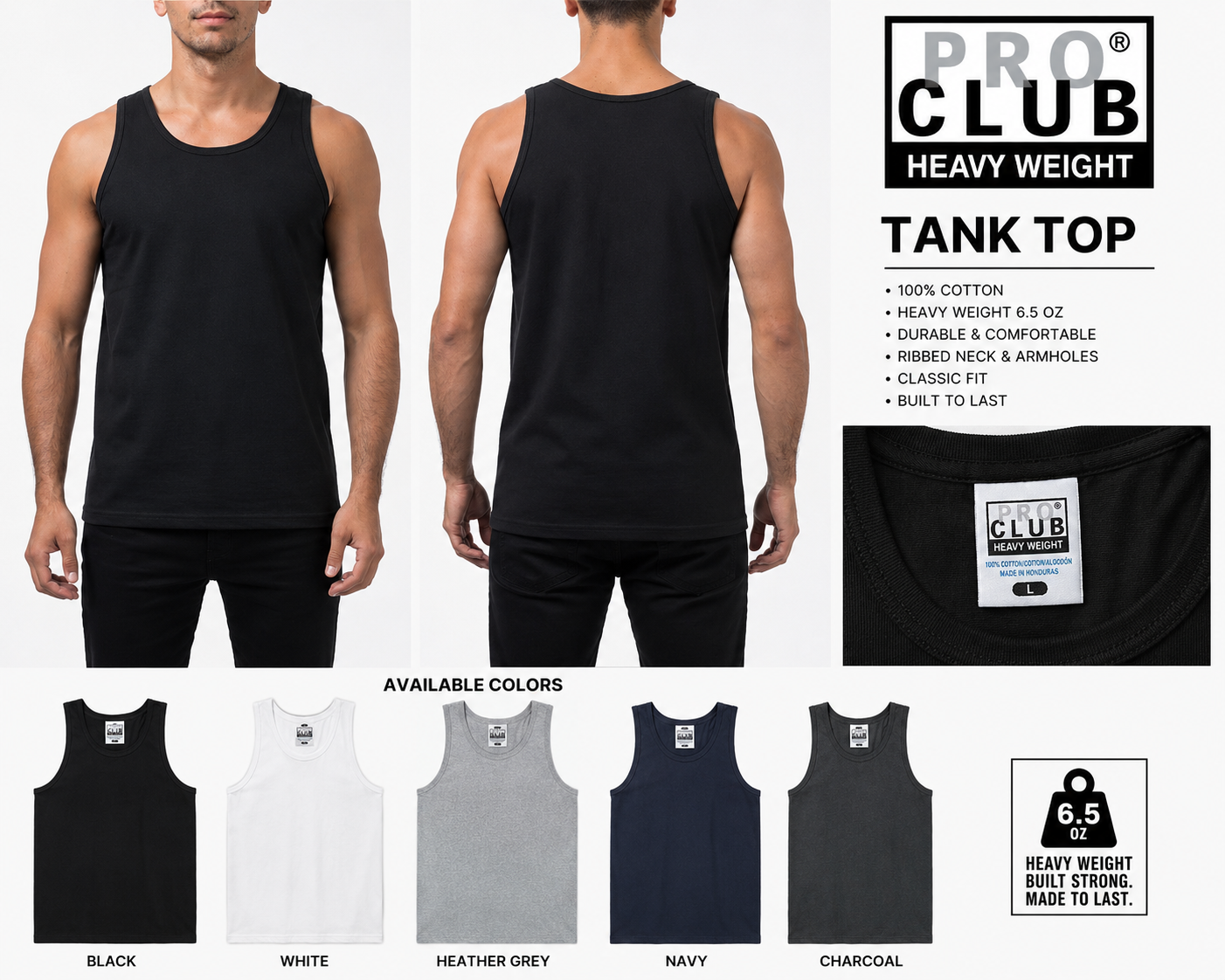 PRO CLUB Heavyweight Tank Top
SKU : 111