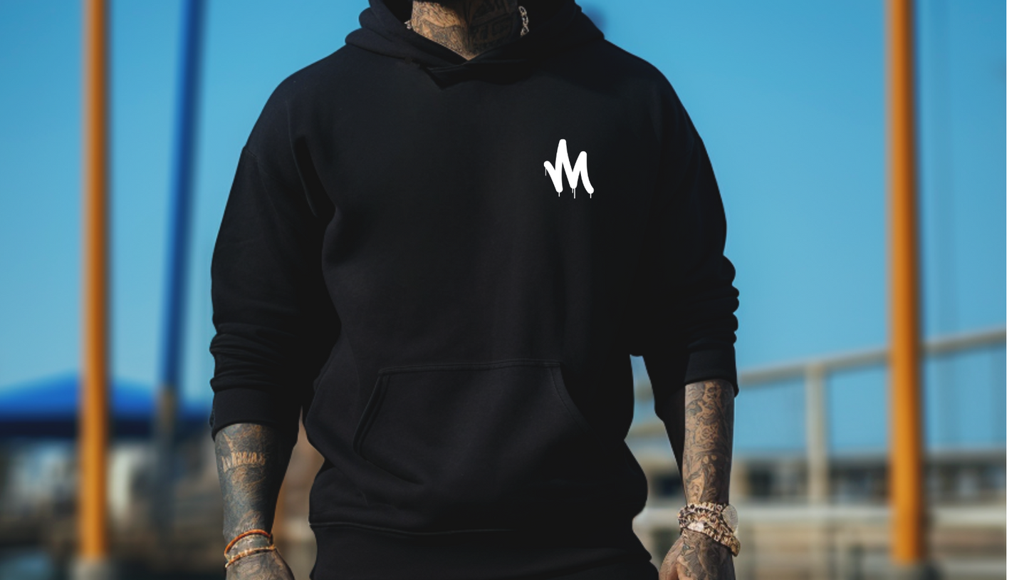 Heavy  Hooded Sweatshirt/BLACK