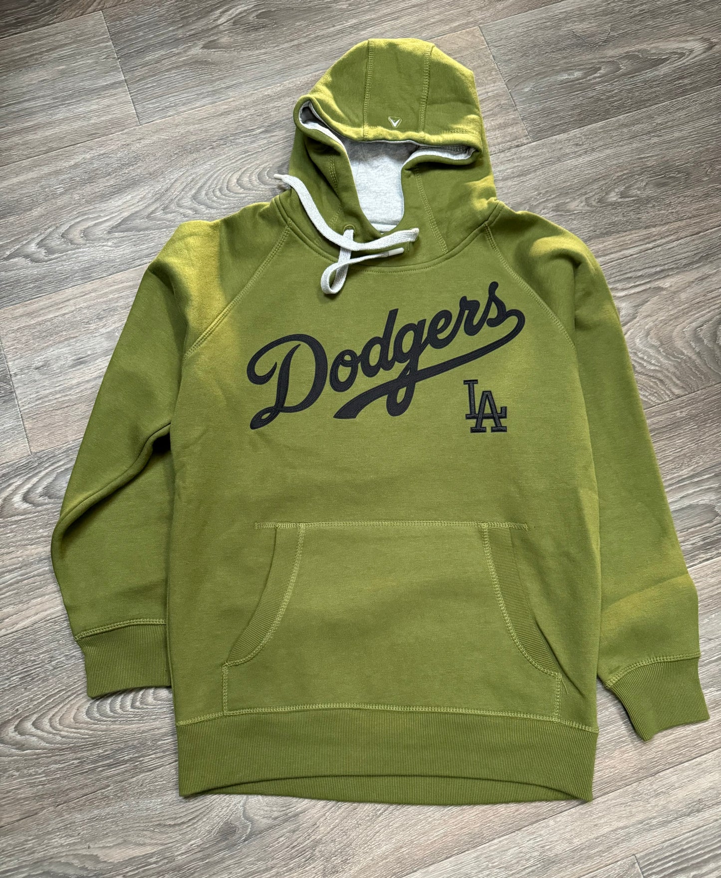 Dodgers Olive Hooded Sweatshirt