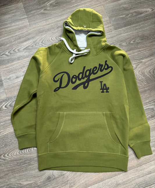 Dodgers Olive Hooded Sweatshirt