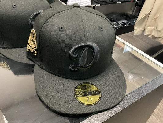 NEW ERA DODGER D BLACK HAT