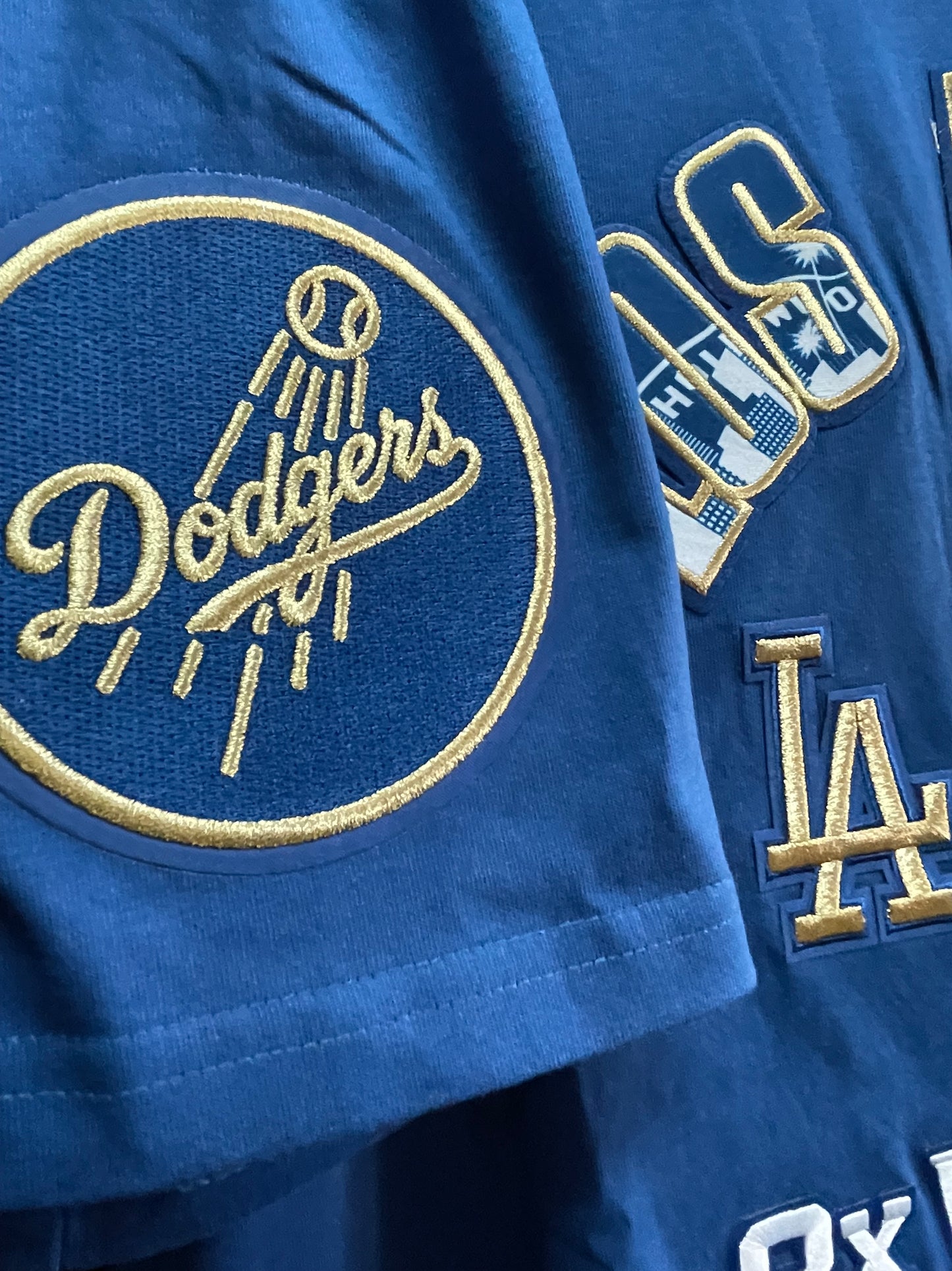 MLB LOS ANGELES DODGERS WORLD SERIES 2024 MEN'S COTTON JERSEY DROP SHOULDER TOP