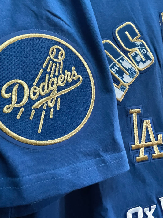 MLB LOS ANGELES DODGERS WORLD SERIES 2024 MEN'S COTTON JERSEY DROP SHOULDER TOP