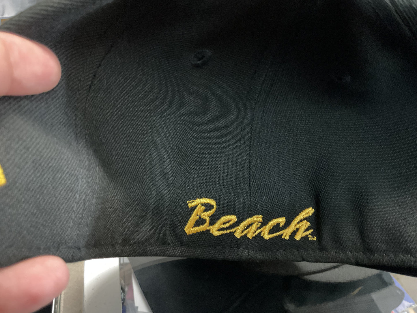 LONG BEACH COLLEGE NEW ERA  FITTED BLACK HAT