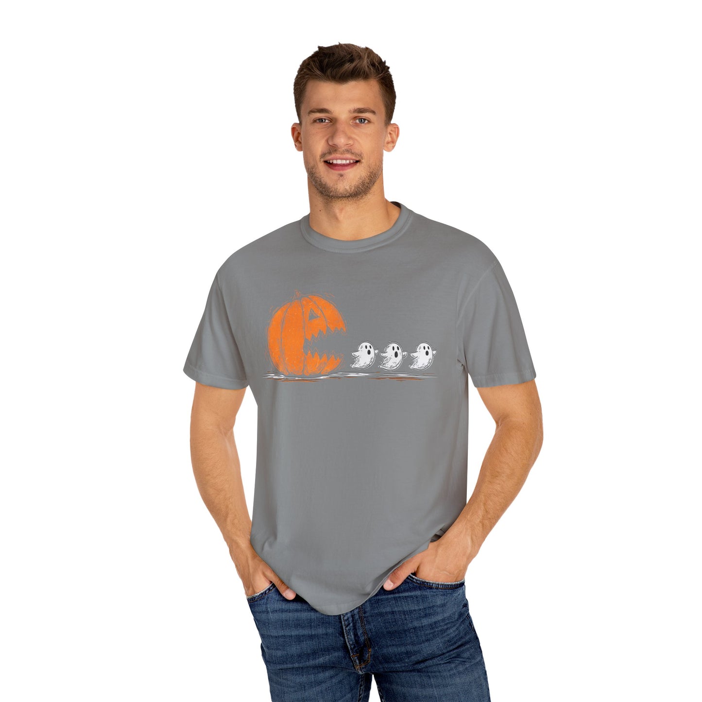 Halloween Ghosts T-Shirt, Spooky Shirt, Fall Apparel, Unisex Tee, Pumpkin Design, Comfortable Halloween Wear
