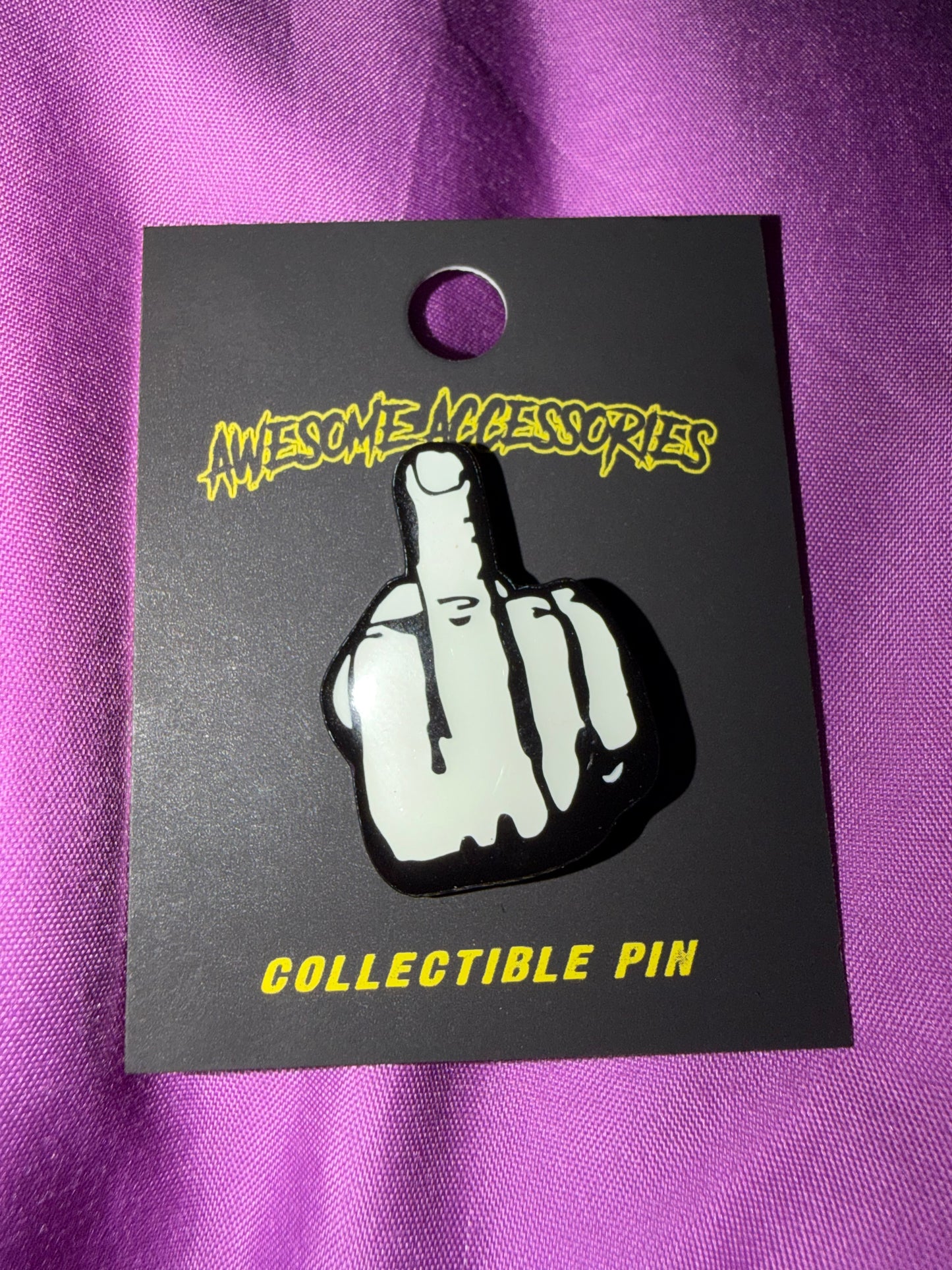 Glow in the Dark Middle Finger