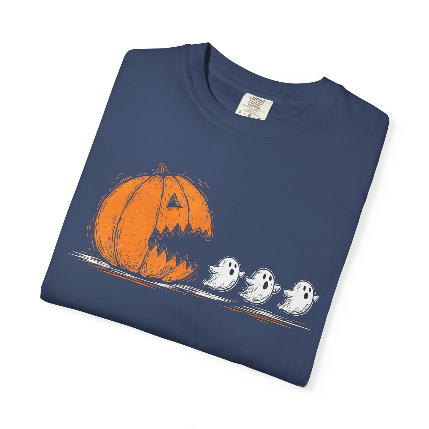 Halloween Ghosts T-Shirt, Spooky Shirt, Fall Apparel, Unisex Tee, Pumpkin Design, Comfortable Halloween Wear