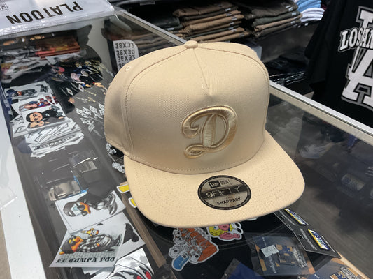 Los Angeles Dodgers  “D” Snapback Cream color Hat