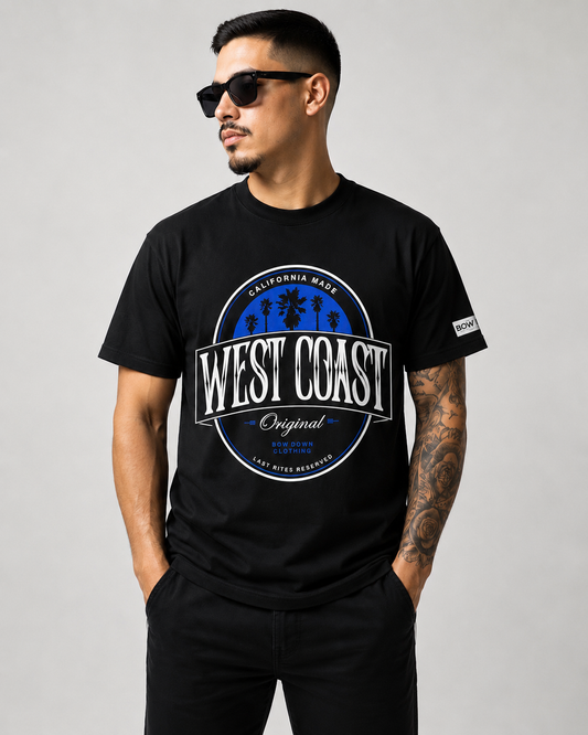 West Coast Black Tee S-5XL