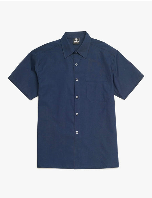 YAGO  Relaxed Fit Work Shirt NAVY