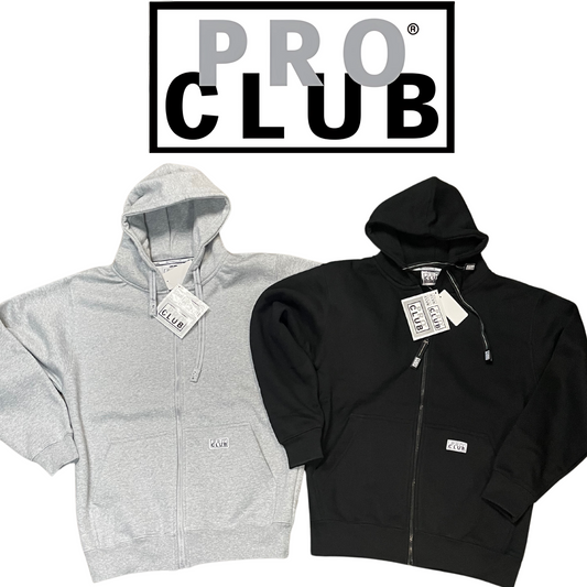 Pro Club Men's Heavyweight Full Zip Fleece Hoodie