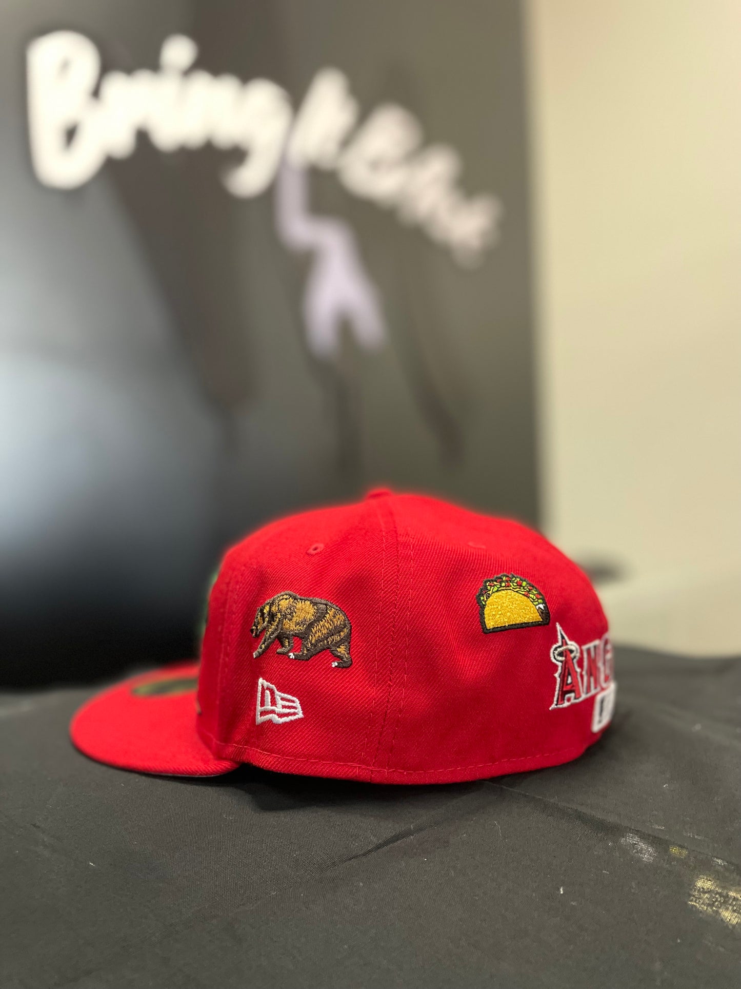 MLB RED ANGELS HAT WITH PATCHES| FITTED