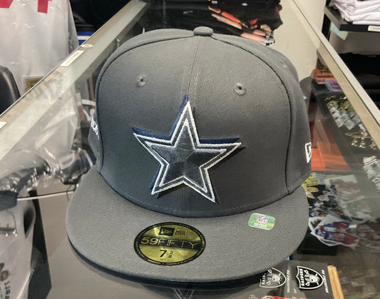 NEW ERA COWBOYS  GREY FITTED HAT