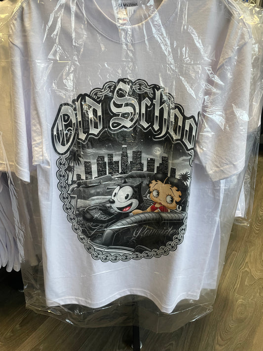 Old School Classic Tee White