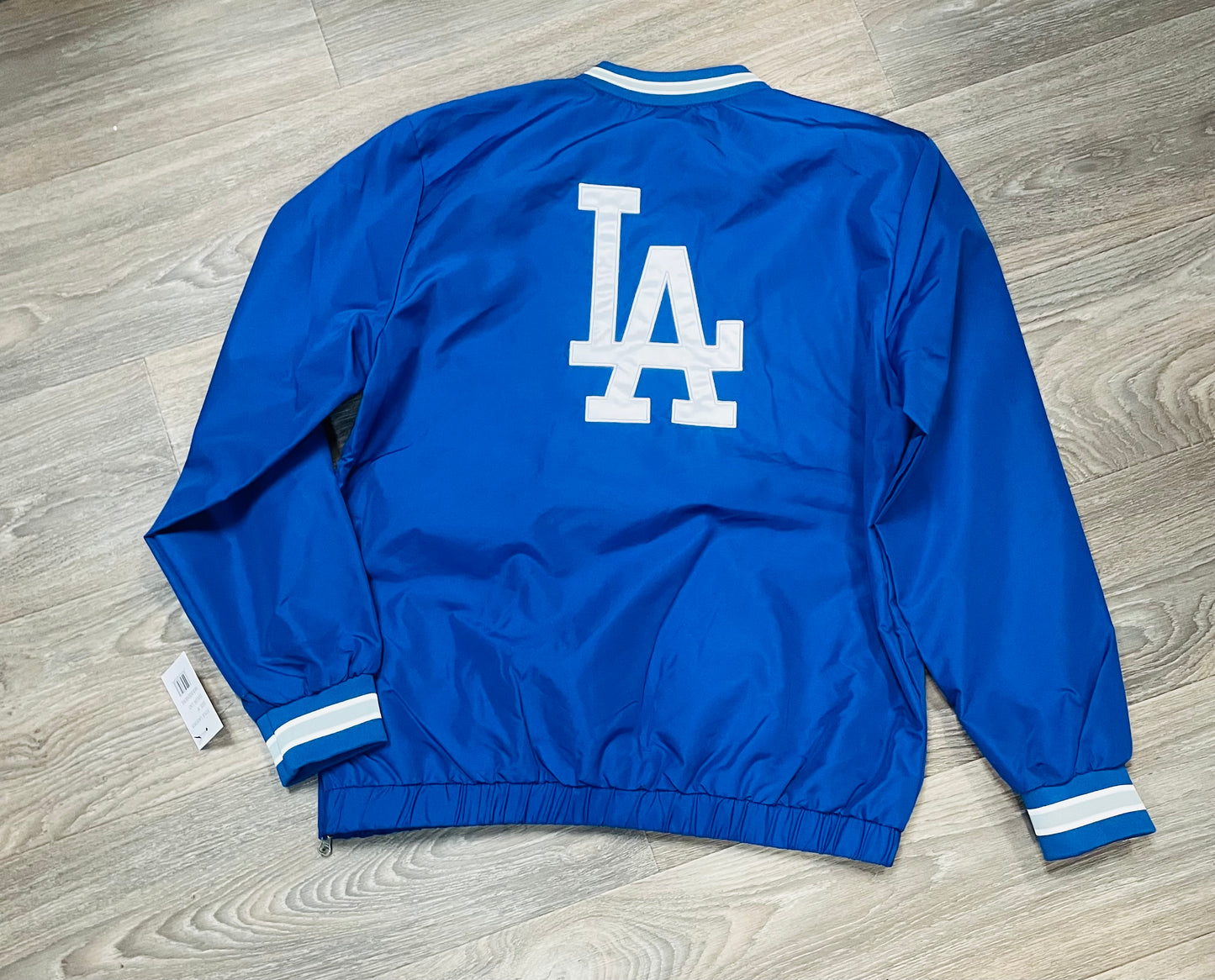 DODGER BLUE CURSIVE FRONT LA LOGO BACK WINDBREAKER