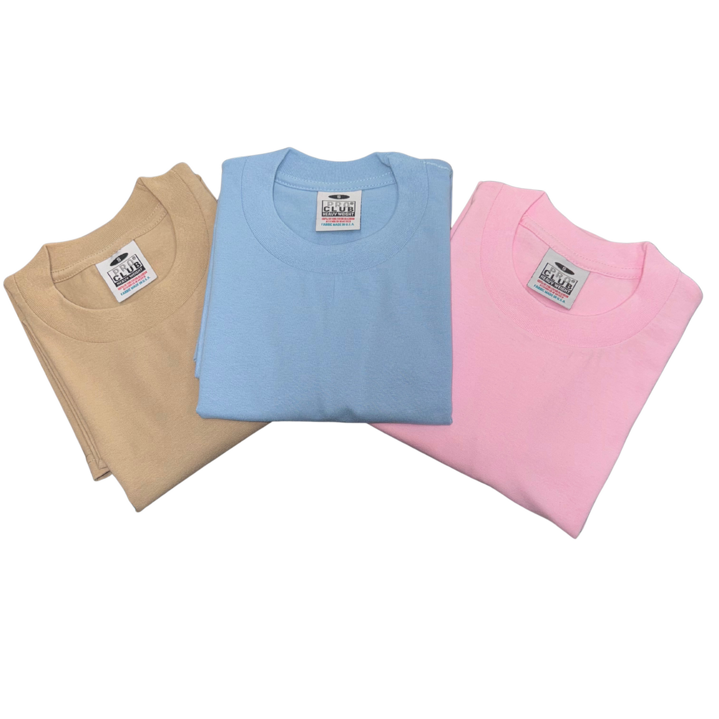 PRO CLUB HEAVYWEIGHT SHIRTS PASTEL