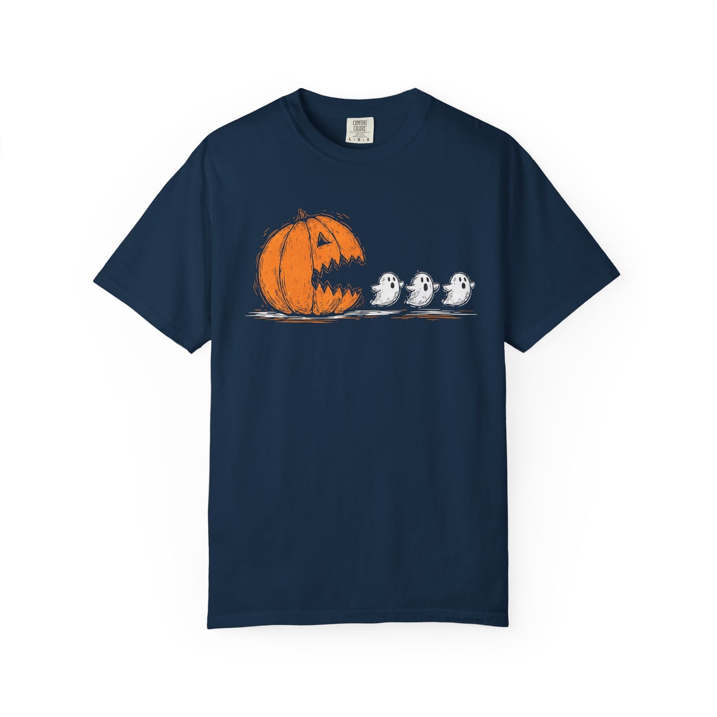 Halloween Ghosts T-Shirt, Spooky Shirt, Fall Apparel, Unisex Tee, Pumpkin Design, Comfortable Halloween Wear