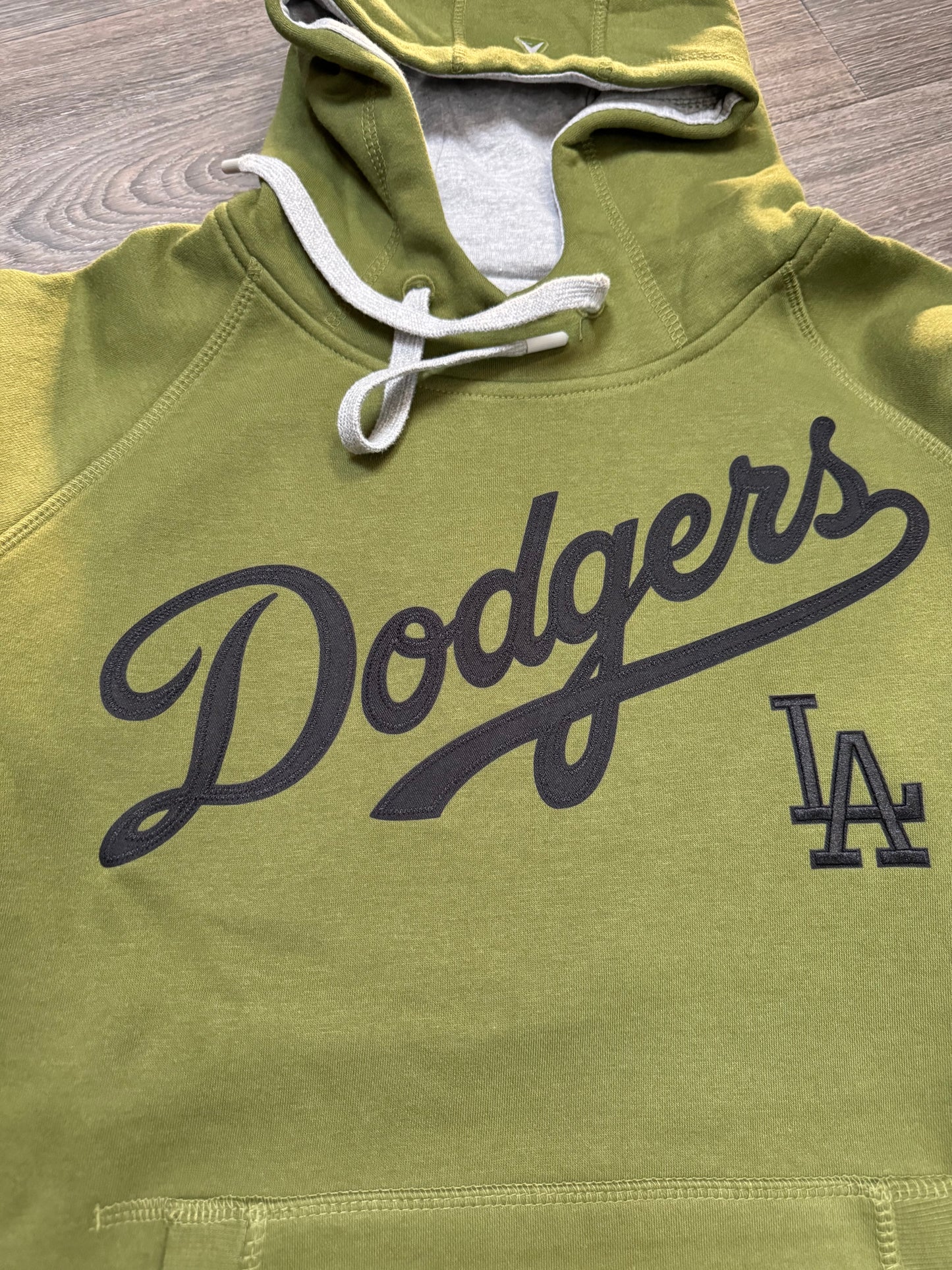 Dodgers Olive Hooded Sweatshirt