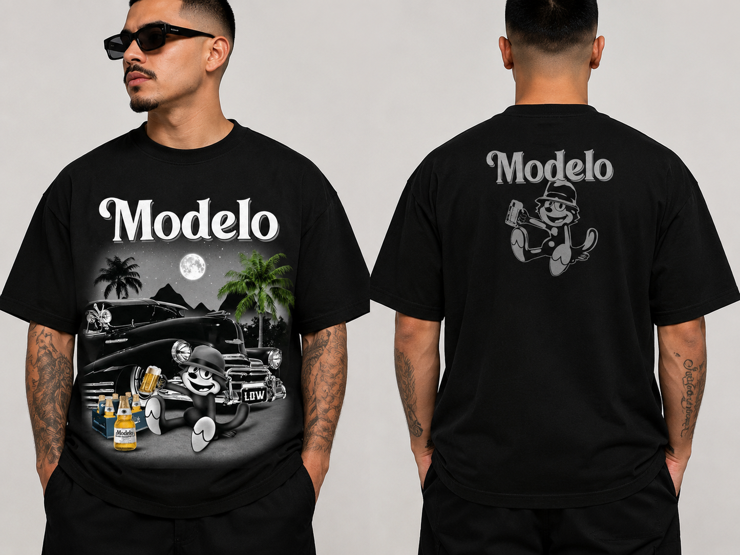 Modelo Graphic Tee/Gato Felix