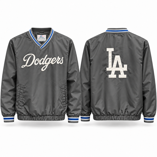 DODGERS GREY WINDBREAKER