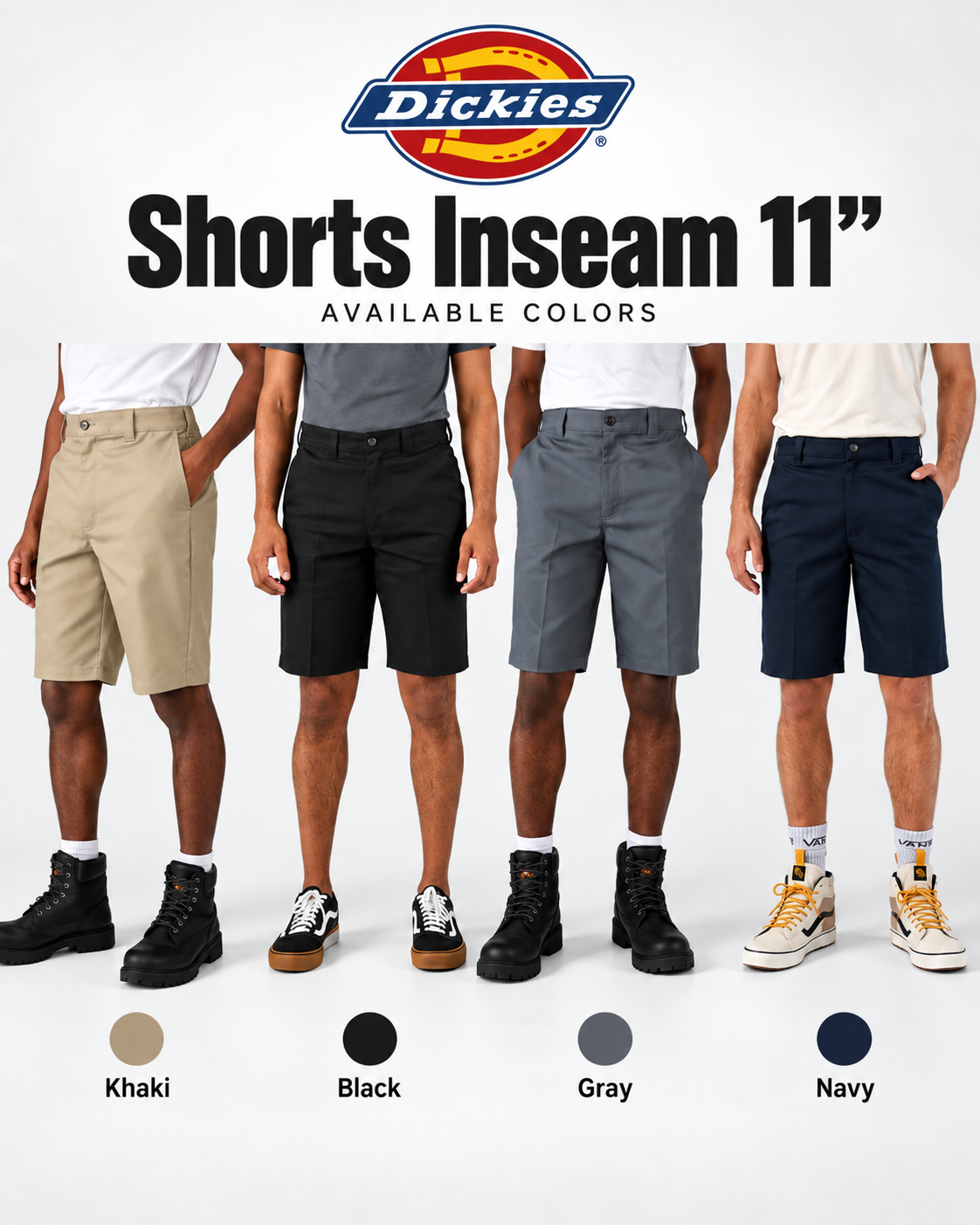 DICKIES REGULAR FIT 11’ INSEAM