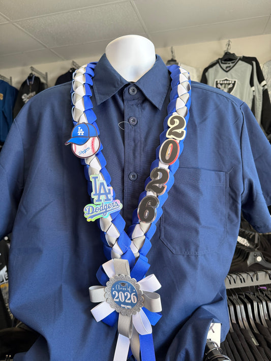 Graduation Lei Blue/Grey/White 2026