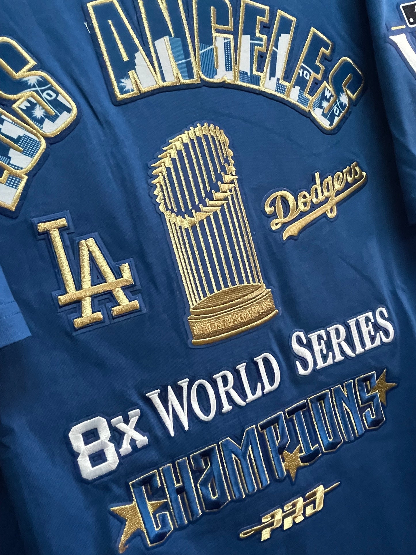 MLB LOS ANGELES DODGERS WORLD SERIES 2024 MEN'S COTTON JERSEY DROP SHOULDER TOP