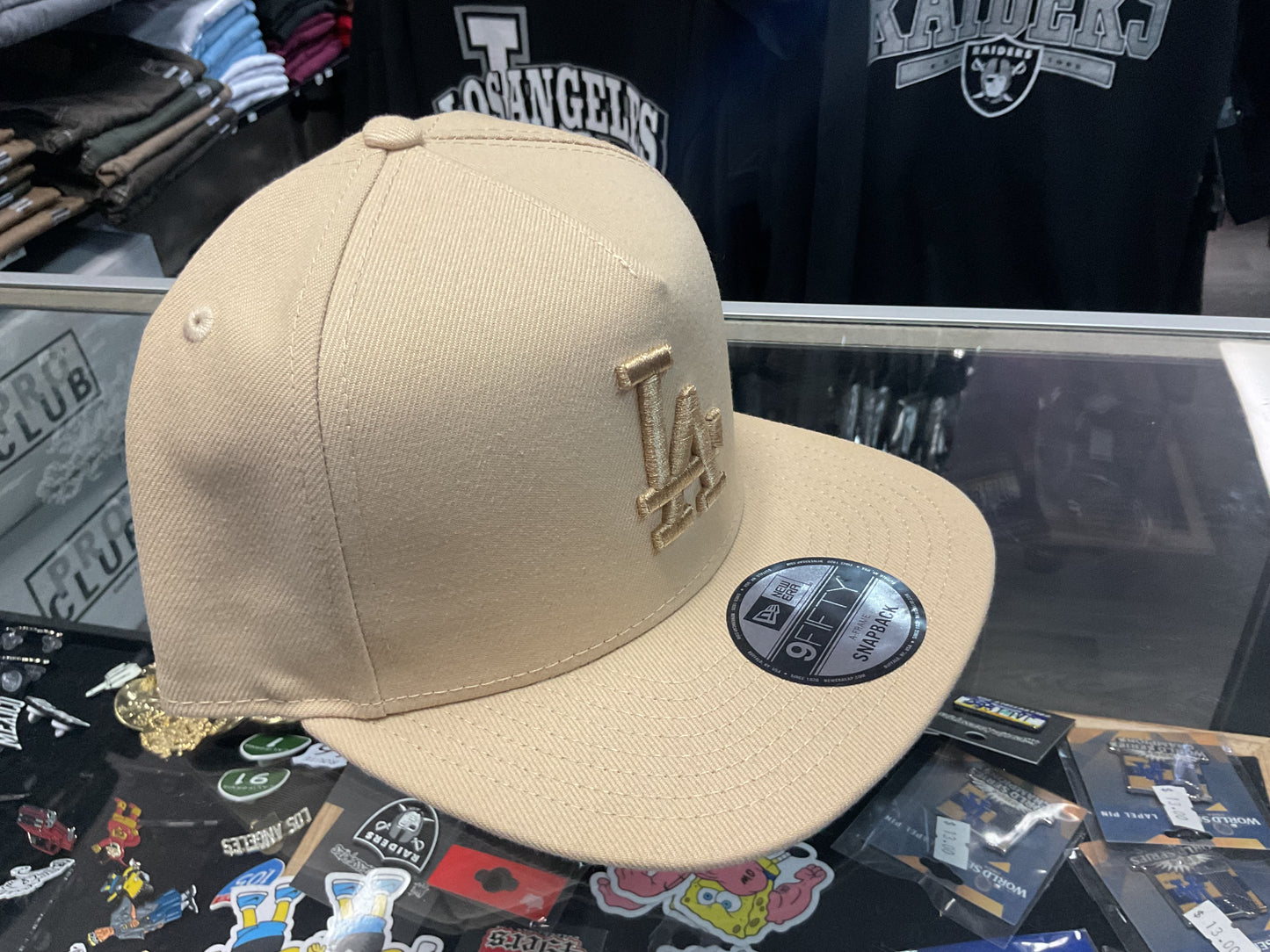 Los Angeles Dodgers  Snapback Cream color Hat