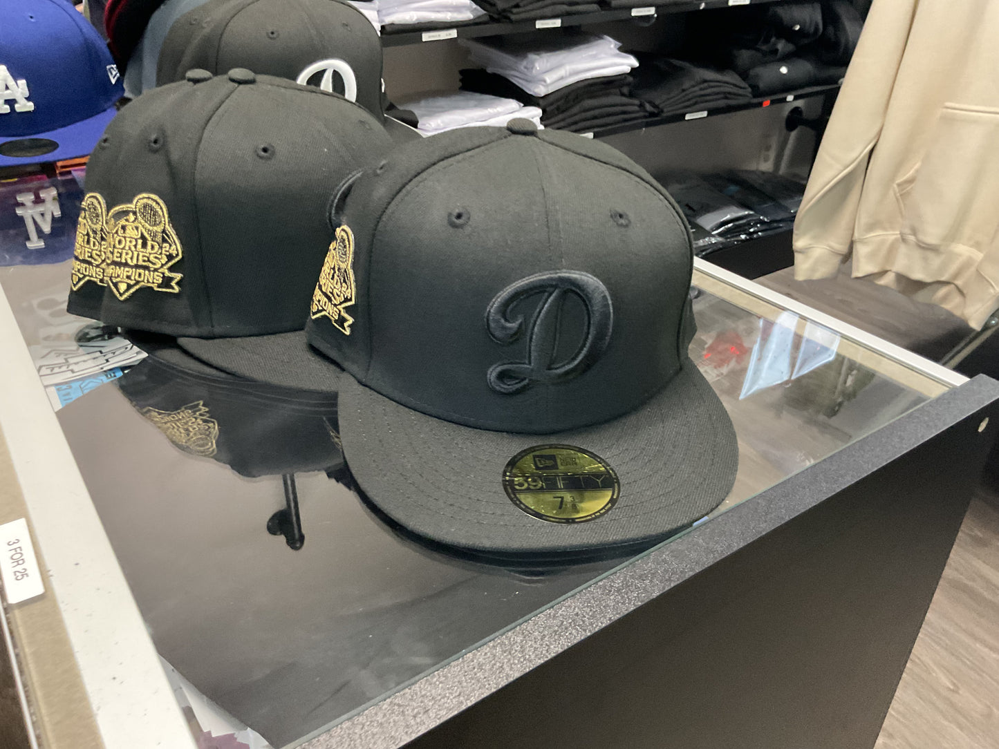 NEW ERA DODGER D BLACK HAT