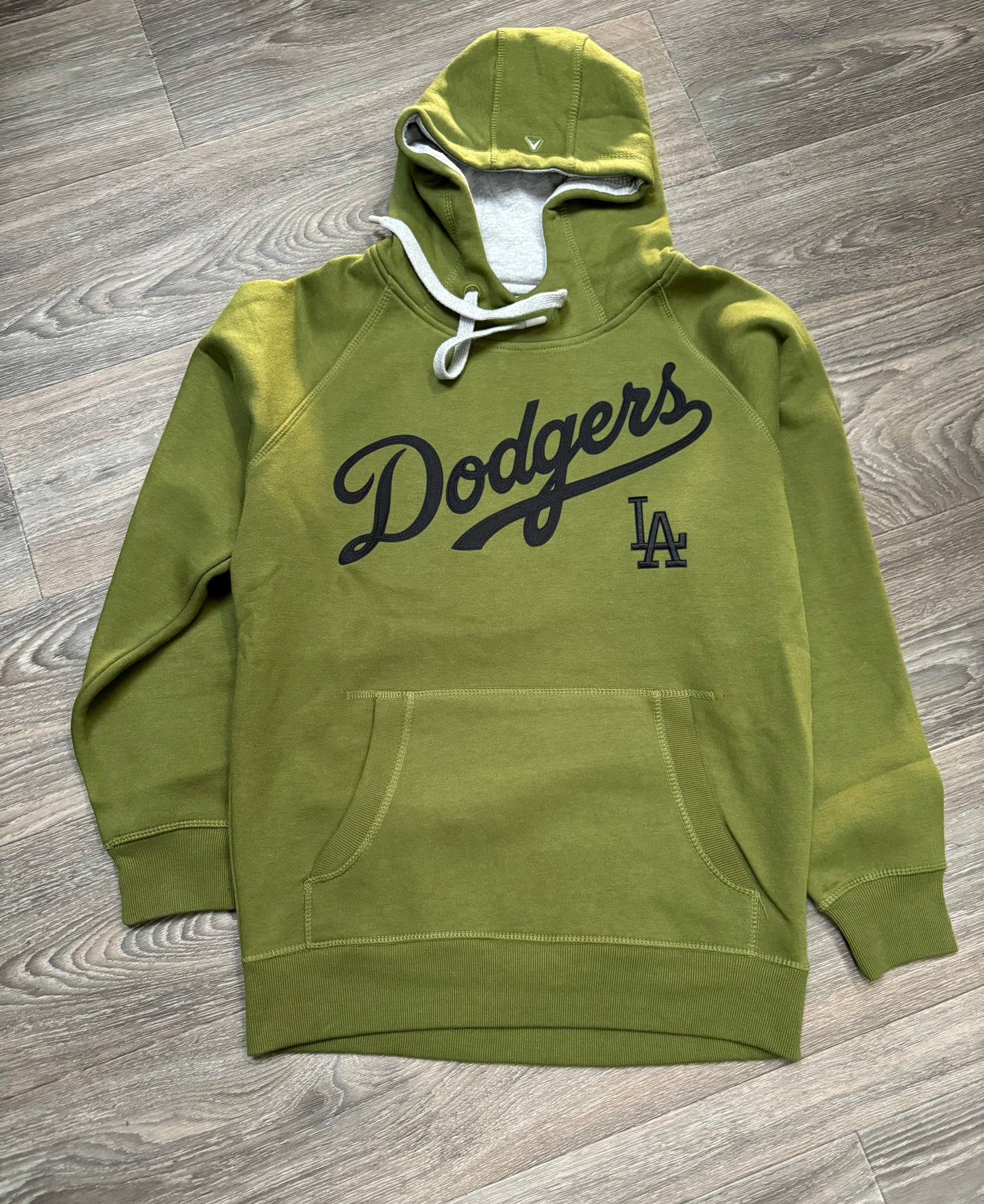 Dodgers Olive Hooded Sweatshirt