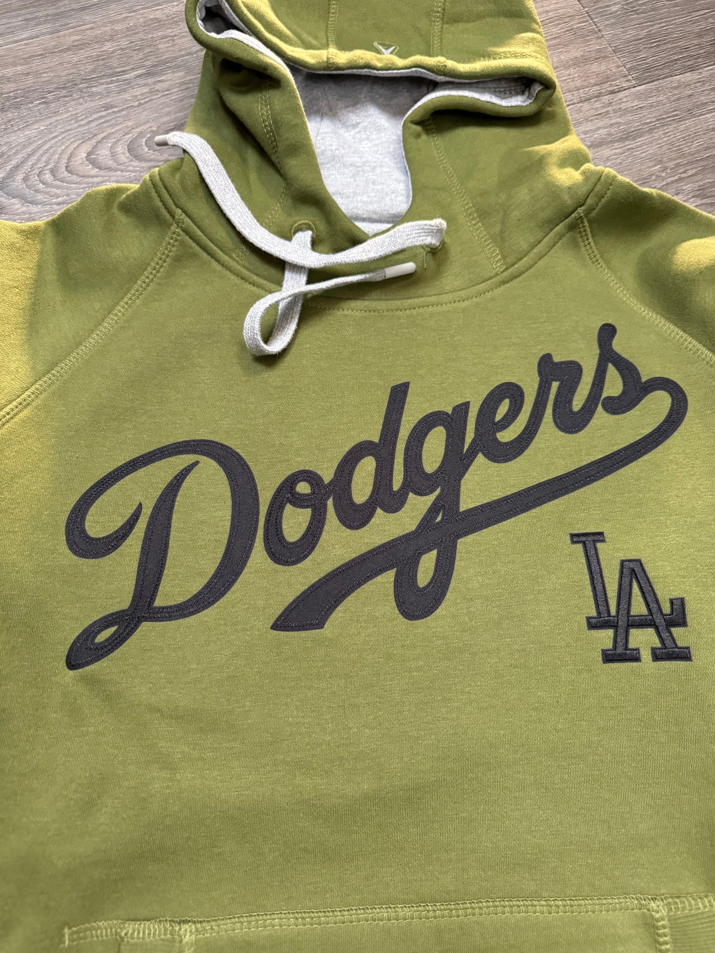 Dodgers Olive Hooded Sweatshirt