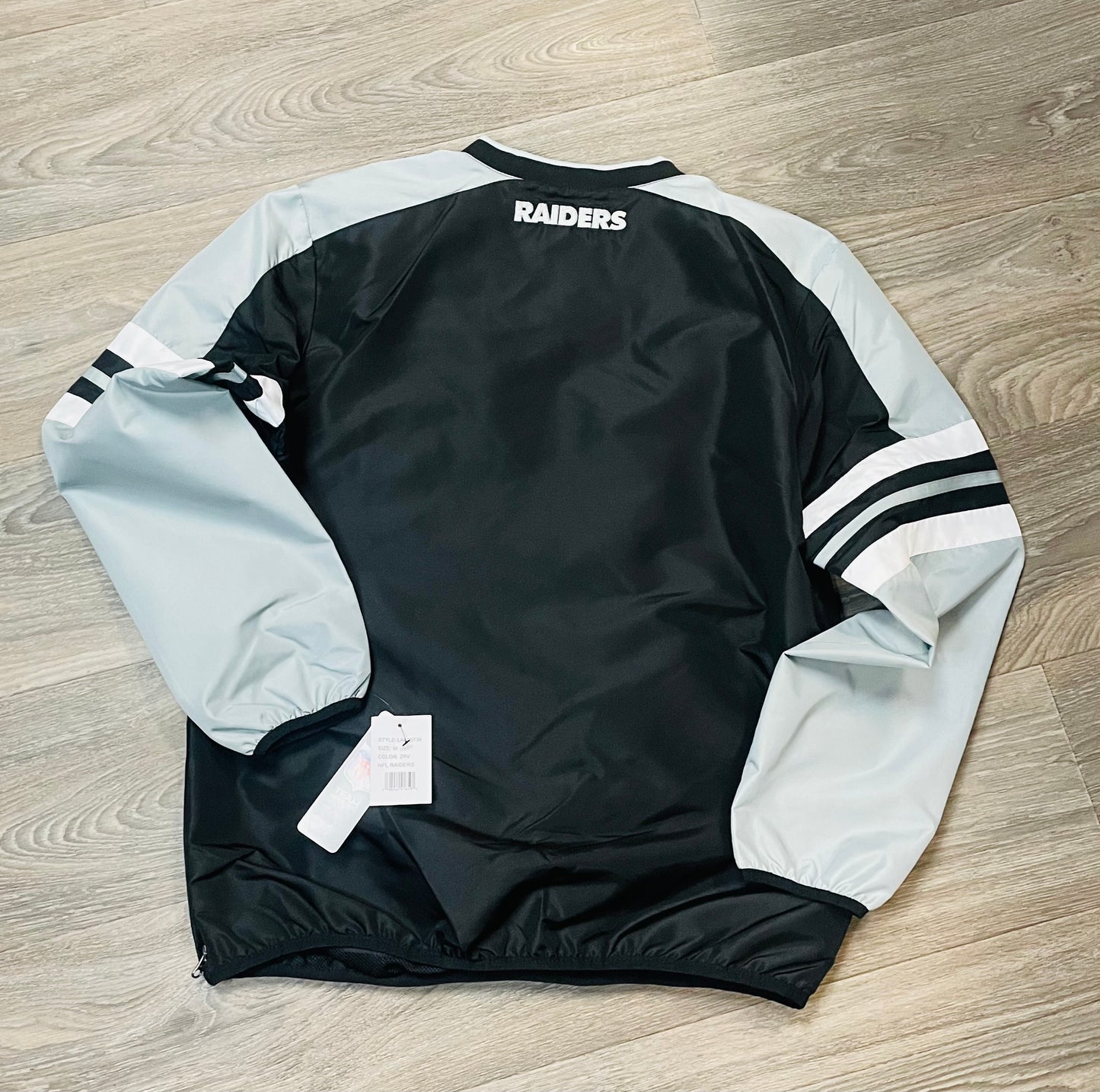 RAIDERS WINDBREAKER BLACK & GREY Large Shield