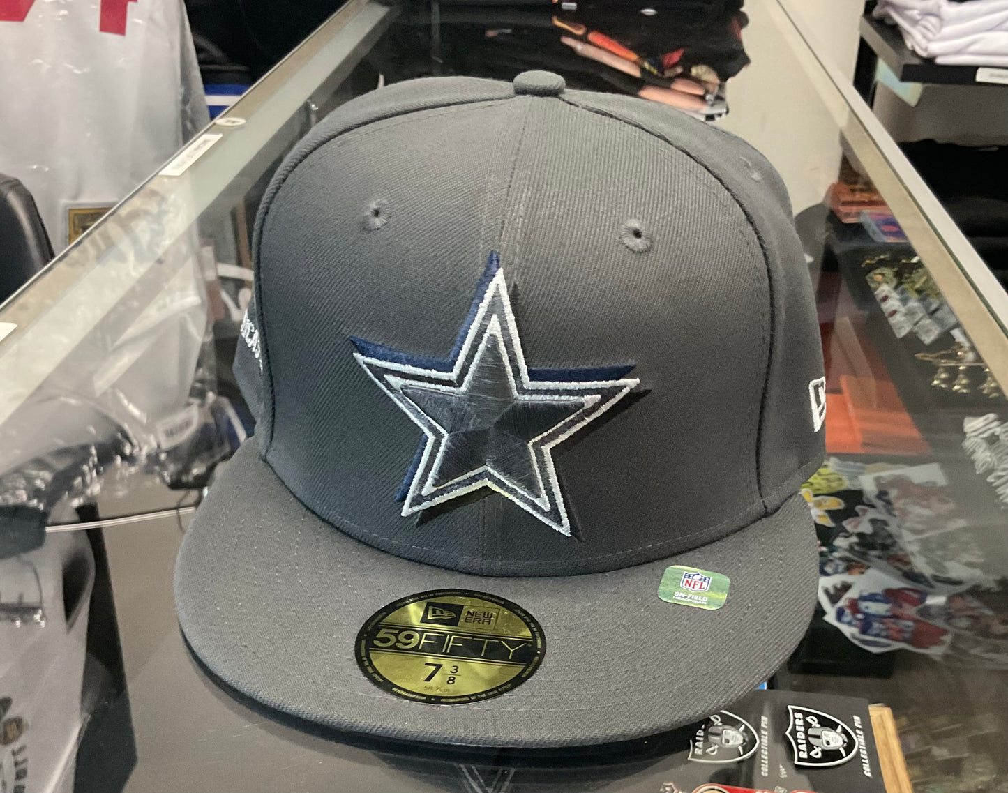 NEW ERA COWBOYS  GREY FITTED HAT