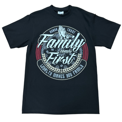FAMILY FIRTS  BLACK TEE