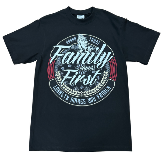 FAMILY FIRTS SHAKA BLACK TEE